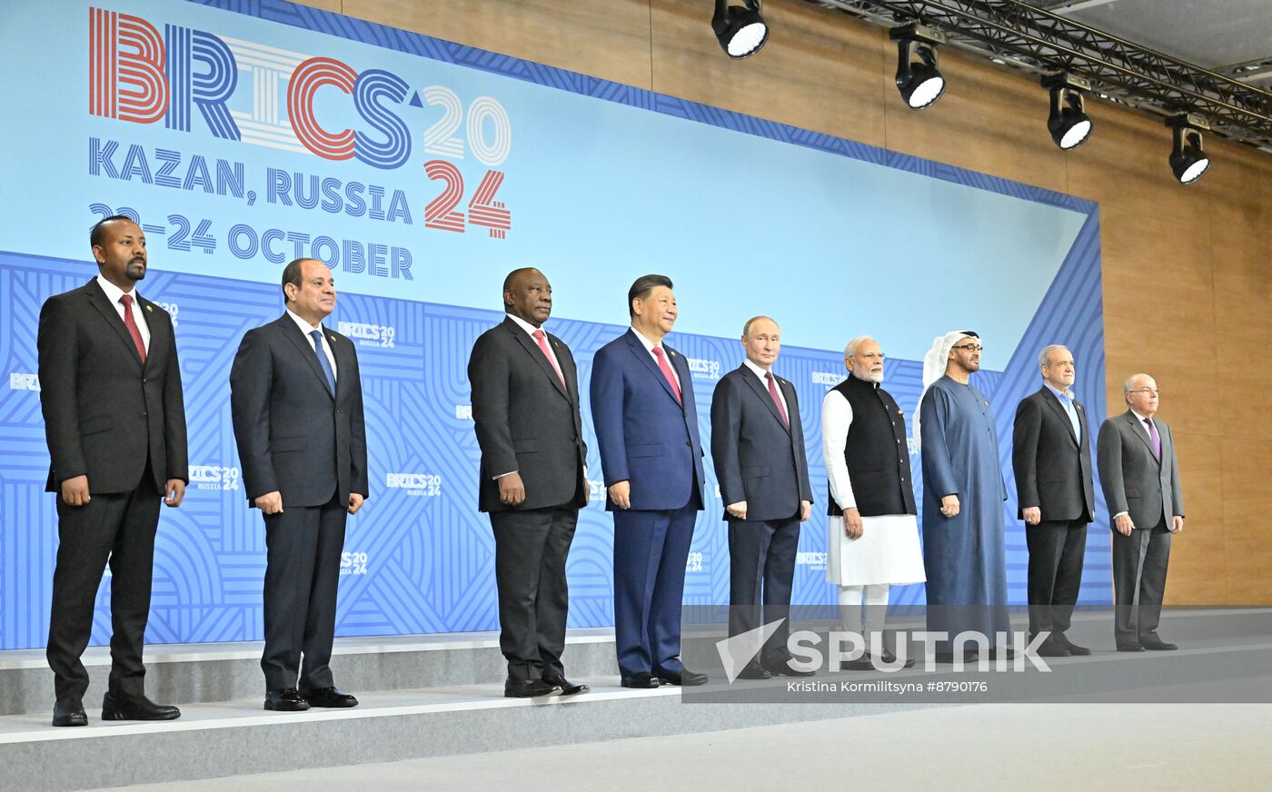 16th BRICS summit. Group photo of heads of delegation