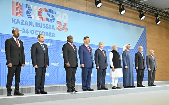 16th BRICS summit. Group photo of heads of delegation