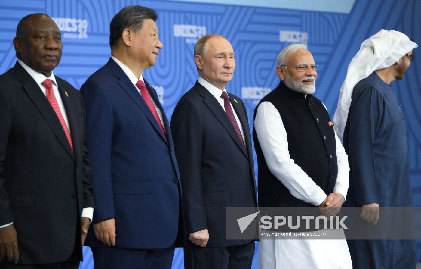 16th BRICS summit. Group photo of heads of delegation