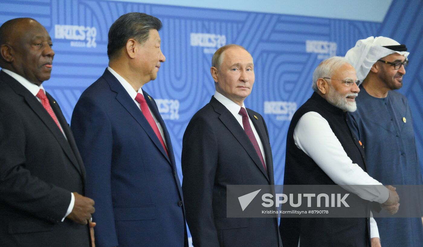 16th BRICS summit. Group photo of heads of delegation