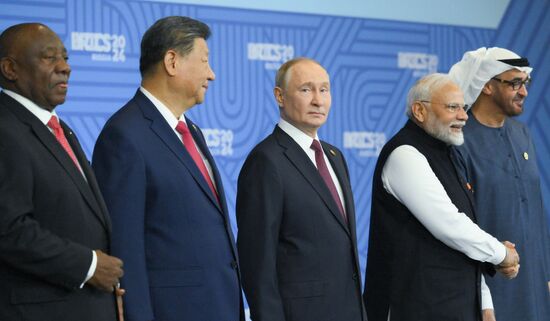 16th BRICS summit. Group photo of heads of delegation