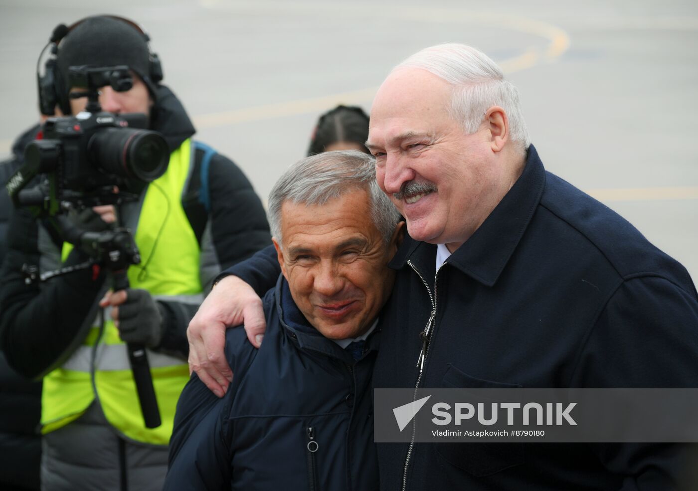 16th BRICS summit. President of Belarus Alexander Lukashenko arrives in Kazan