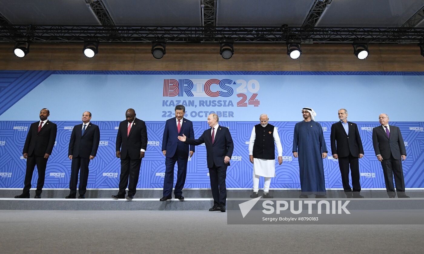 16th BRICS summit. Group photo of heads of delegation