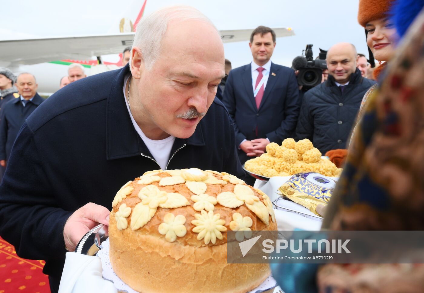 16th BRICS summit. President of Belarus Alexander Lukashenko arrives in Kazan