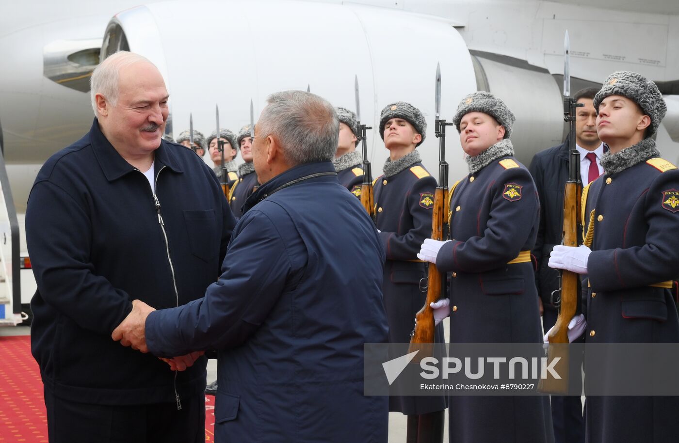 16th BRICS summit. President of Belarus Alexander Lukashenko arrives in Kazan