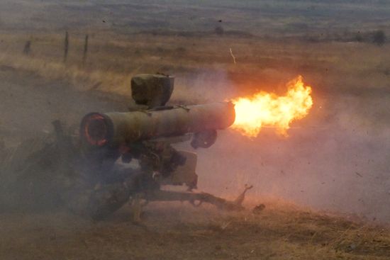 Russia Ukraine Military Operation Anti-Tank Unit Training