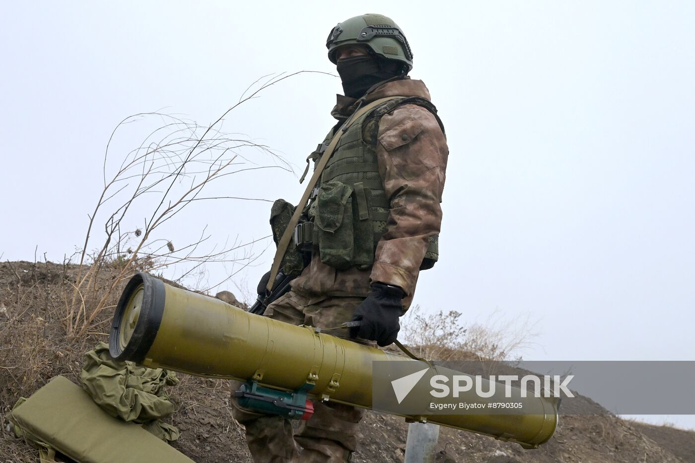 Russia Ukraine Military Operation Anti-Tank Unit Training