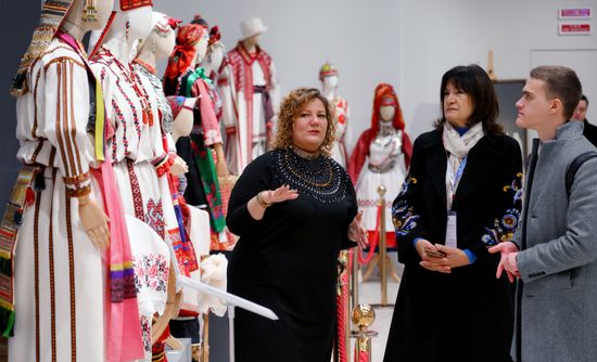 Second right: Snezana Dodik, wife of the President of the Republic of Srpska Milorad Dodik, during an excursion to the women's program of the XVI BRICS summit in Kazan. Location: Russia, Republic of Tatarstan, Kazan. Author: Alexey Maishev. 16th BRICS Summit. Women's program