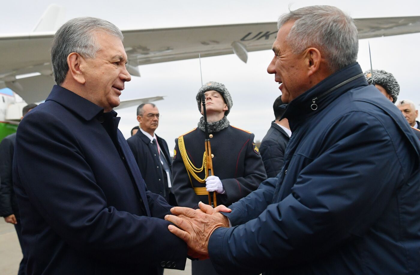 16th BRICS Summit. President of Uzbekistan Shavkat Mirziyoyev arrives in Kazan