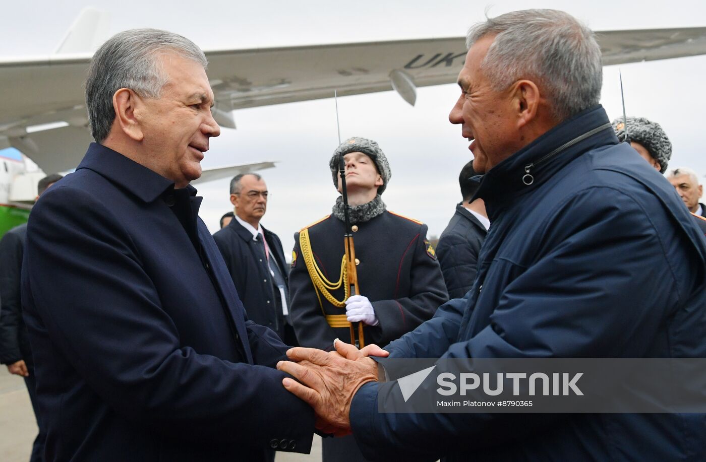 16th BRICS Summit. President of Uzbekistan Shavkat Mirziyoyev arrives in Kazan