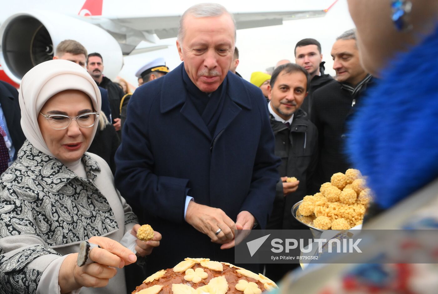 16th BRICS Summit. President of Turkiye Recep Tayyip Erdogan arrives in Kazan