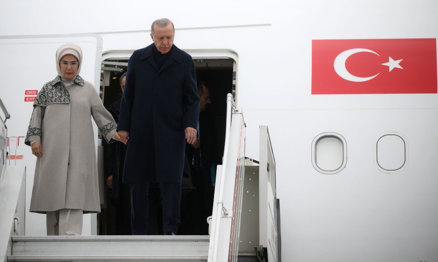 16th BRICS Summit. President of Turkiye Recep Tayyip Erdogan arrives in Kazan