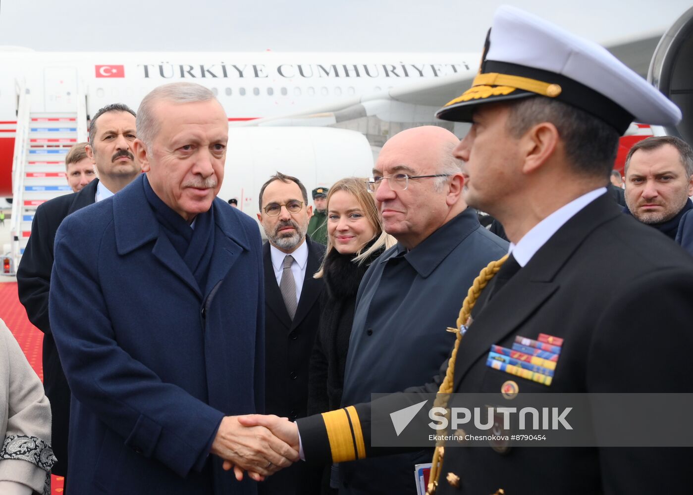 16th BRICS Summit. President of Turkiye Recep Tayyip Erdogan arrives in Kazan