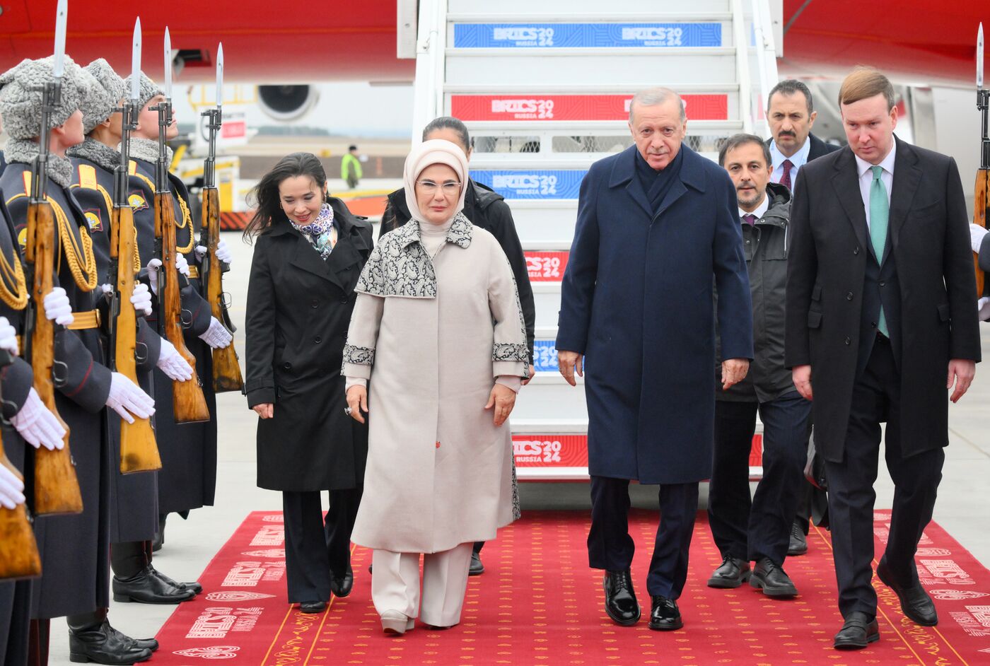 16th BRICS Summit. President of Turkiye Recep Tayyip Erdogan arrives in Kazan