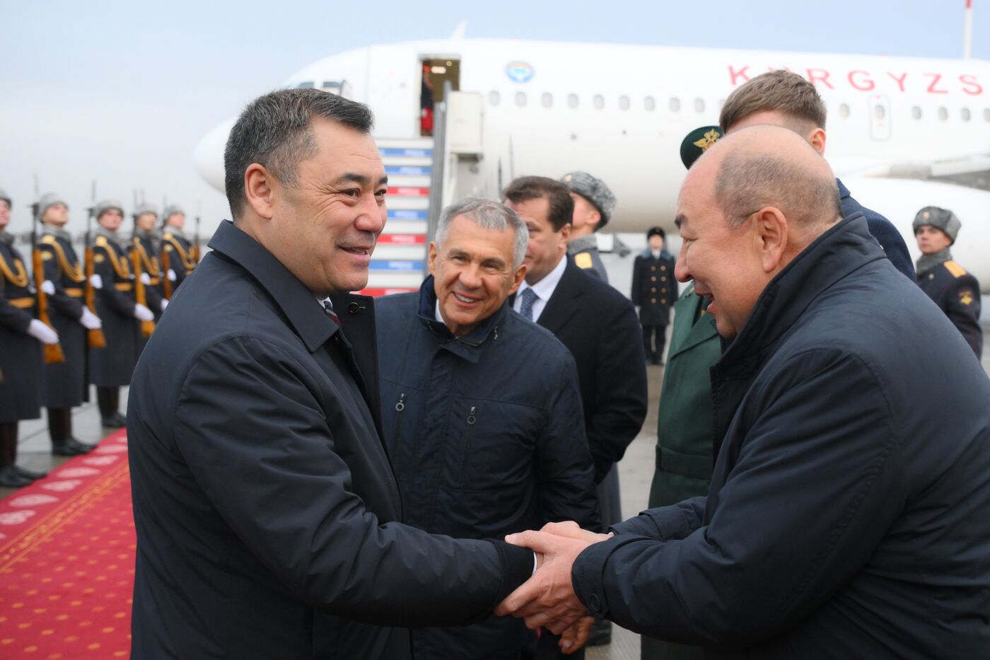 16th BRICS Summit. President of Kyrgyzstan Sadyr Japarov arrives in Kazan