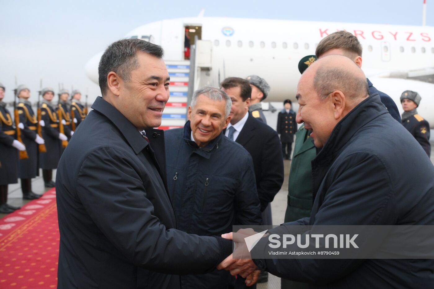 16th BRICS Summit. President of Kyrgyzstan Sadyr Japarov arrives in Kazan