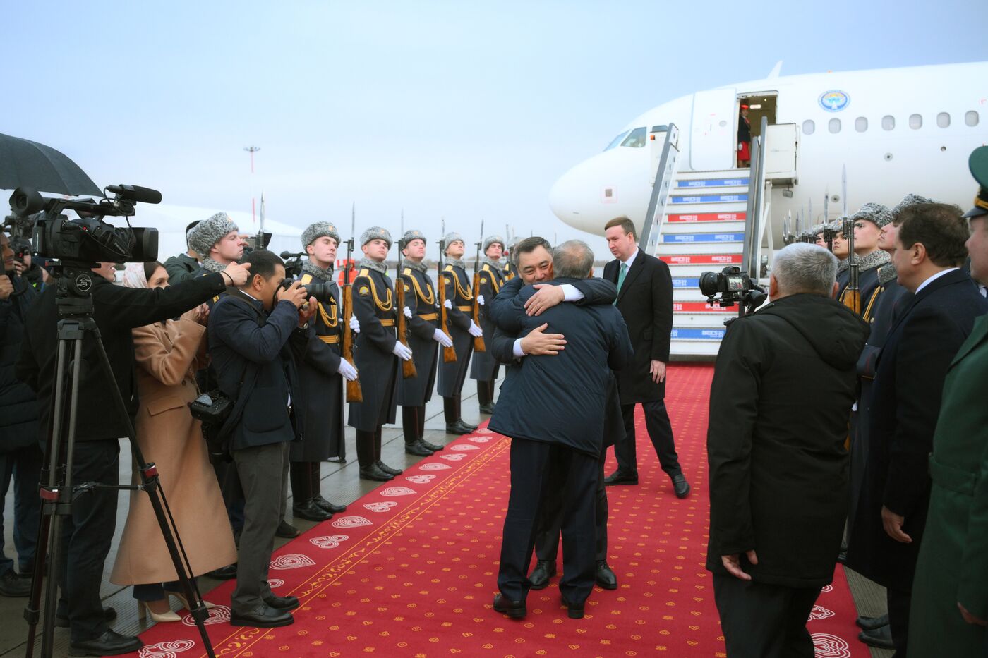 16th BRICS Summit. President of Kyrgyzstan Sadyr Japarov arrives in Kazan