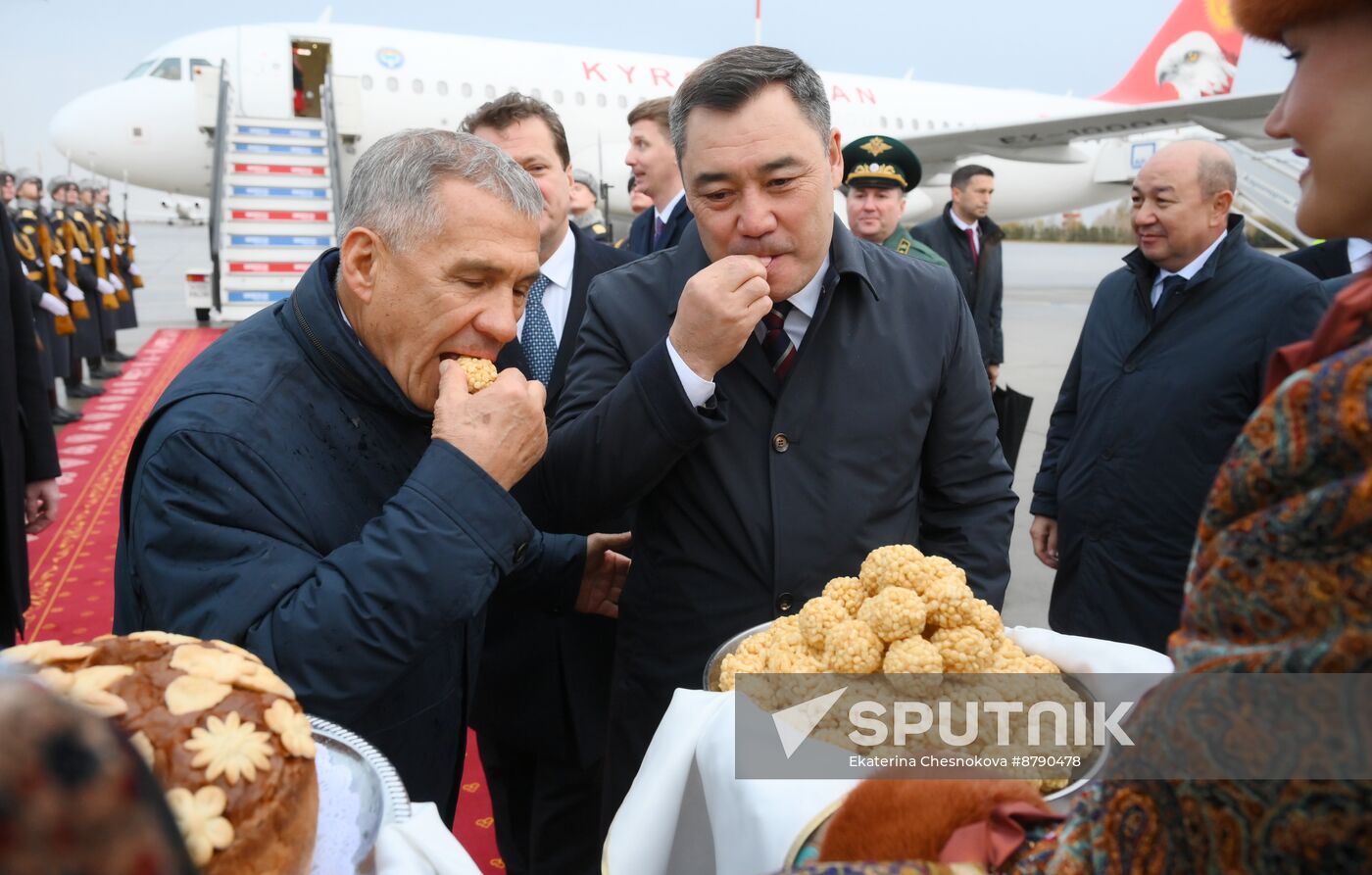 16th BRICS Summit. President of Kyrgyzstan Sadyr Japarov arrives in Kazan