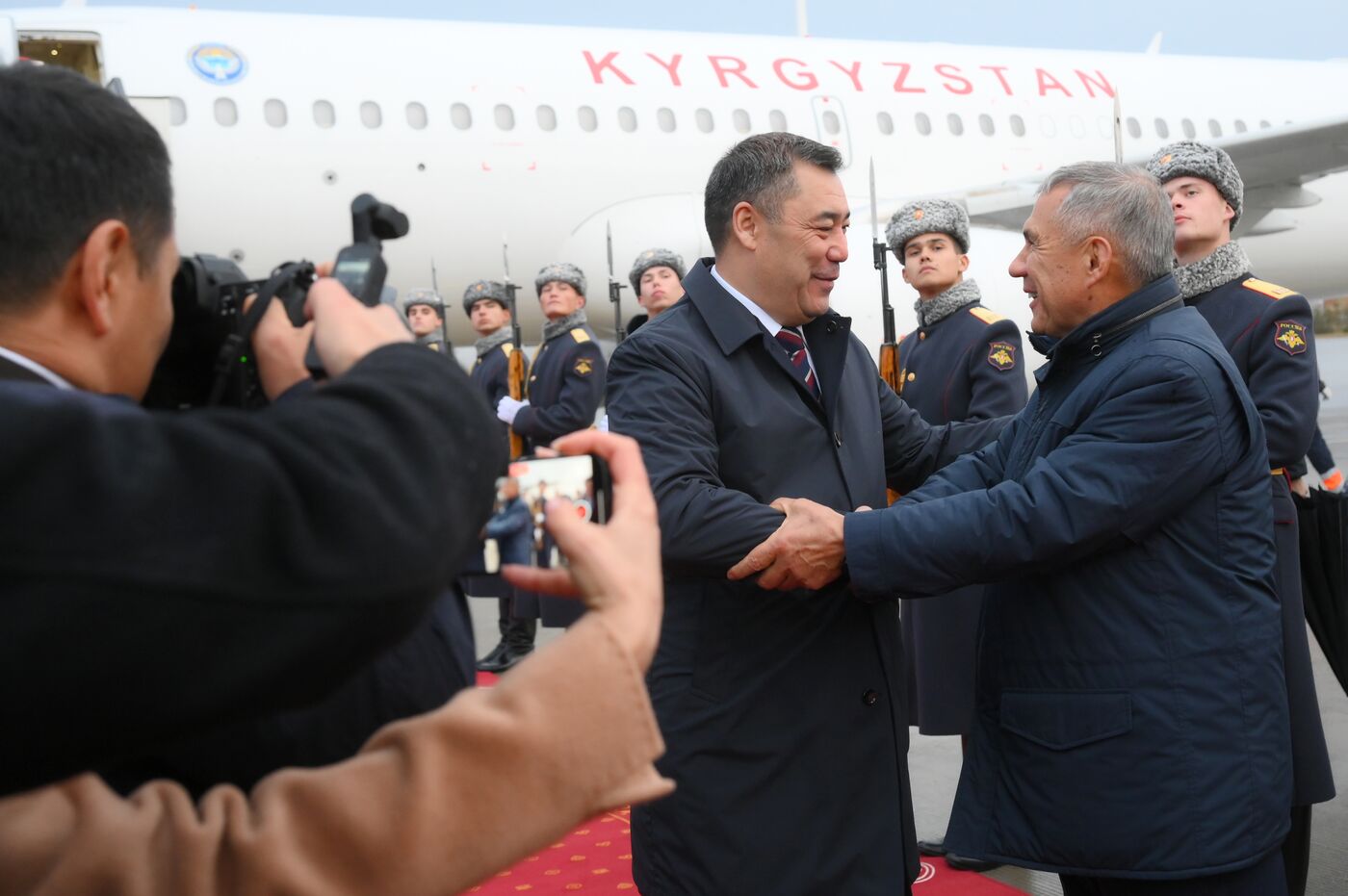 16th BRICS Summit. President of Kyrgyzstan Sadyr Japarov arrives in Kazan