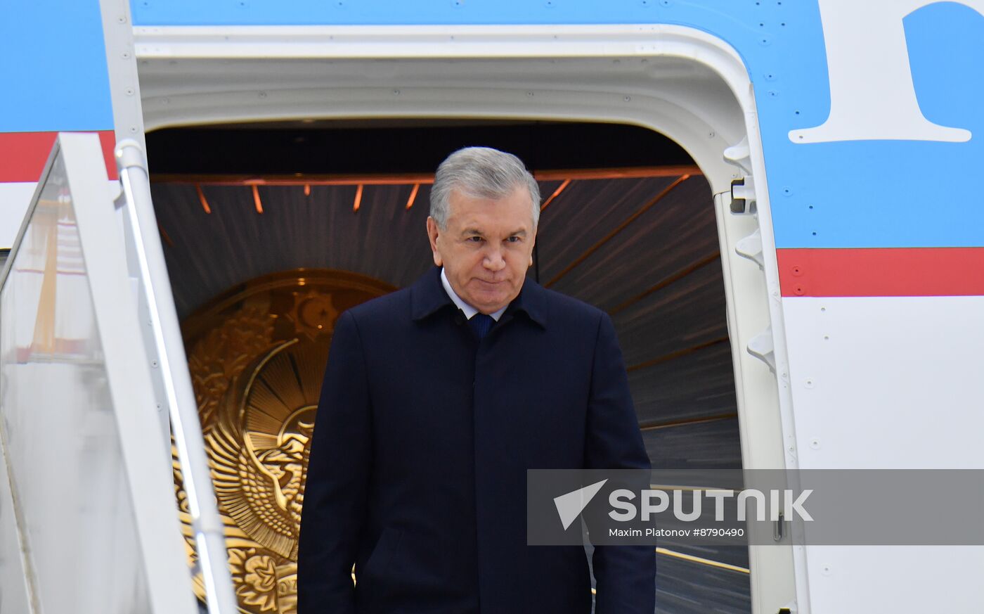 16th BRICS Summit. President of Uzbekistan Shavkat Mirziyoyev arrives in Kazan