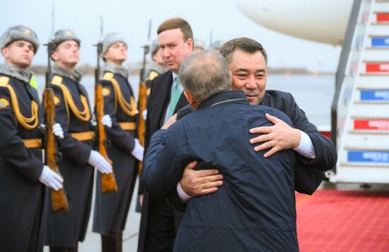 16th BRICS Summit. President of Kyrgyzstan Sadyr Japarov arrives in Kazan