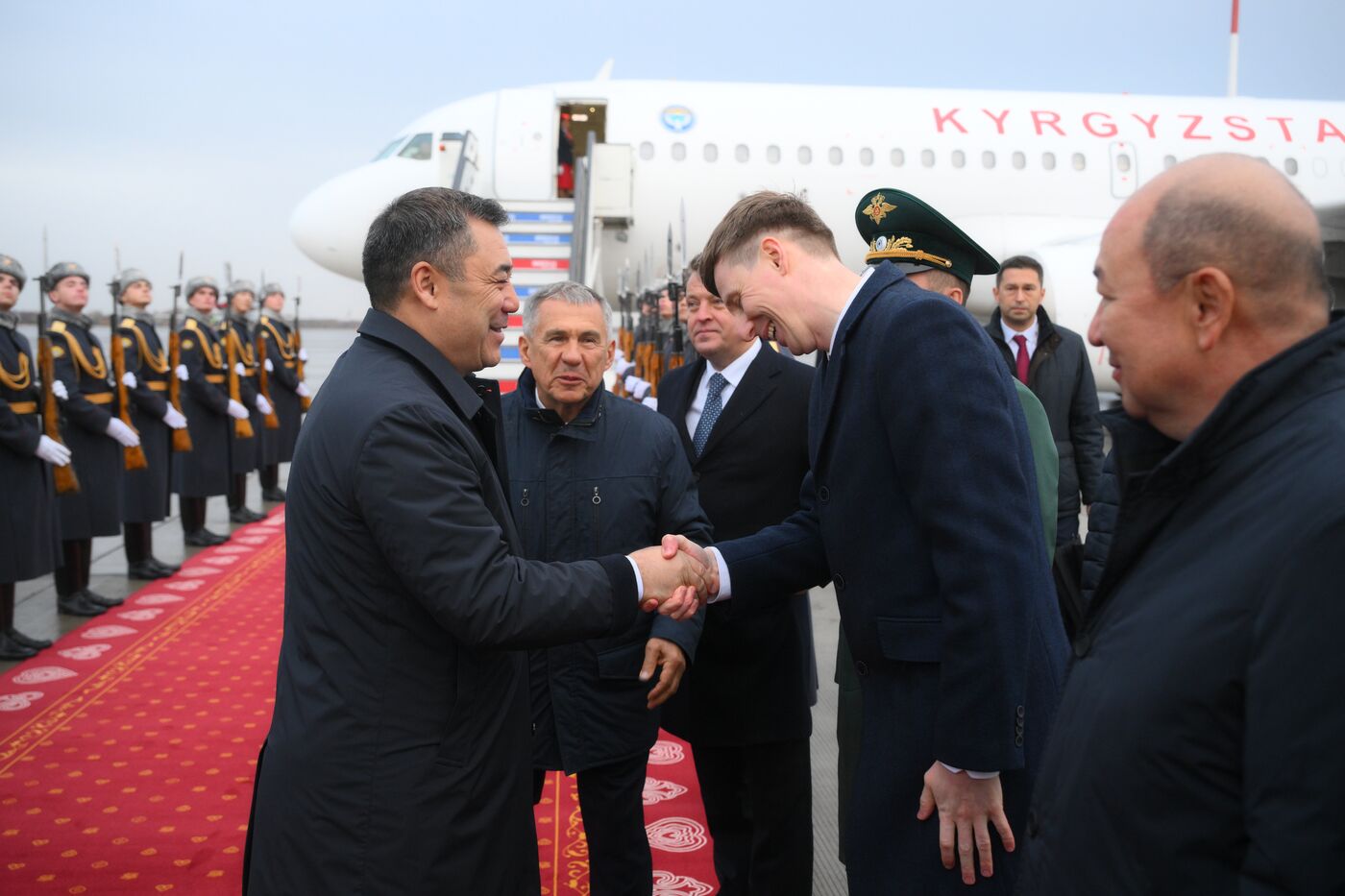 16th BRICS Summit. President of Kyrgyzstan Sadyr Japarov arrives in Kazan