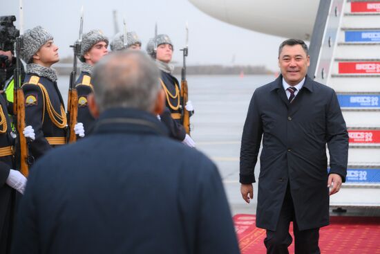 16th BRICS Summit. President of Kyrgyzstan Sadyr Japarov arrives in Kazan