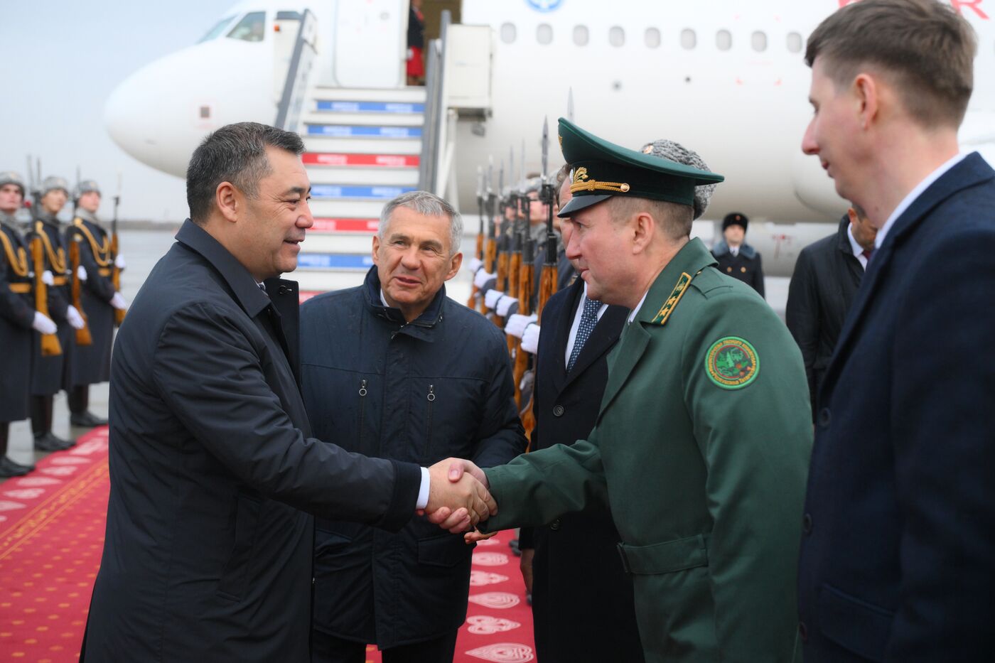 16th BRICS Summit. President of Kyrgyzstan Sadyr Japarov arrives in Kazan