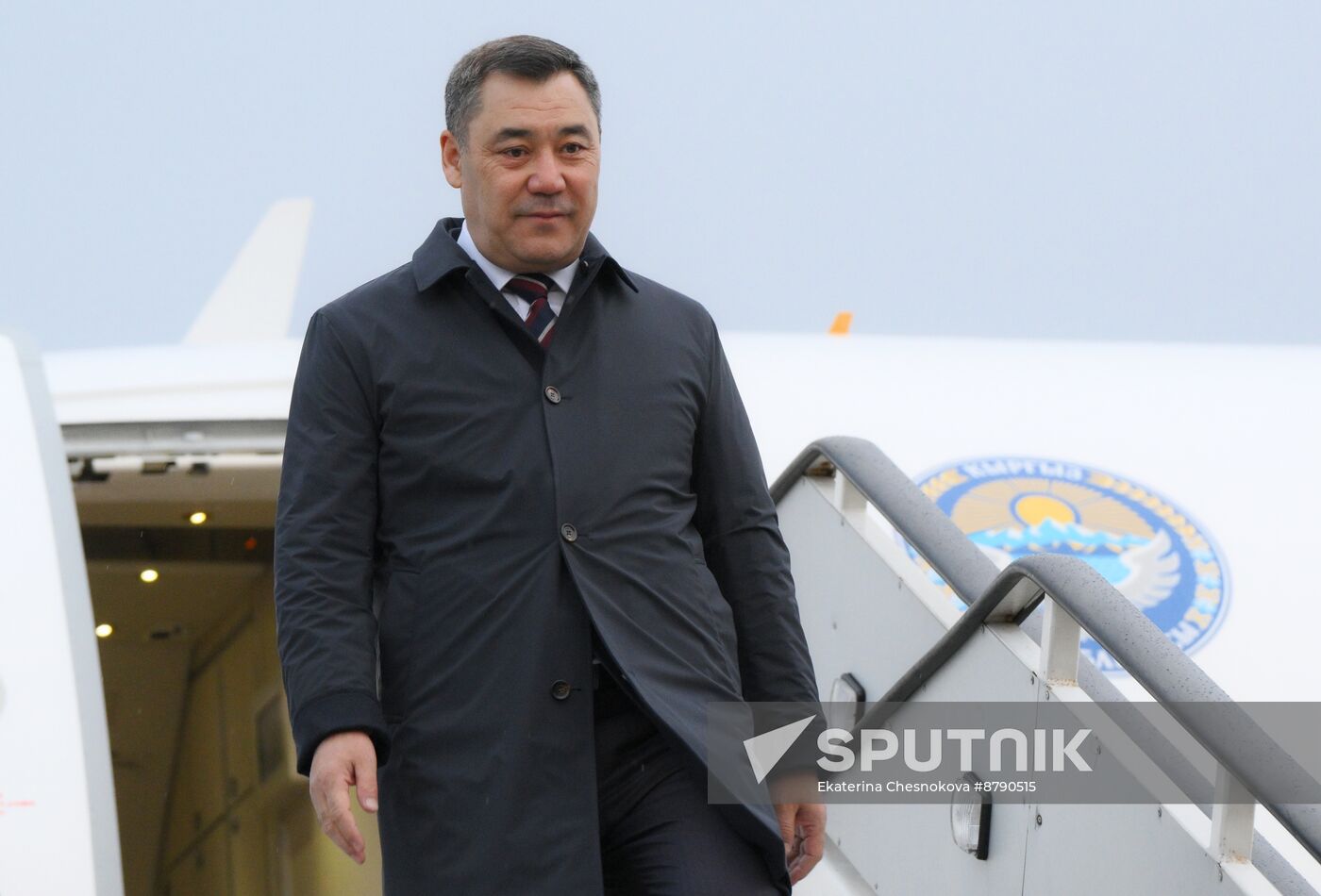 16th BRICS Summit. President of Kyrgyzstan Sadyr Japarov arrives in Kazan