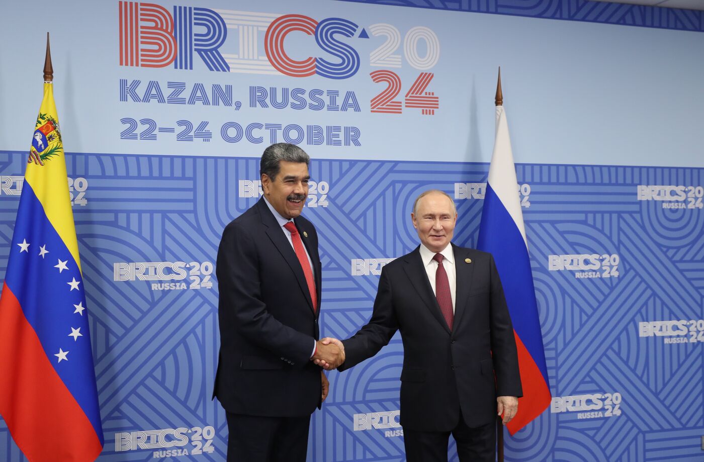 16th BRICS Summit. President of Russia Vladimir Putin meets with President of Venezuela Nicolas Maduro