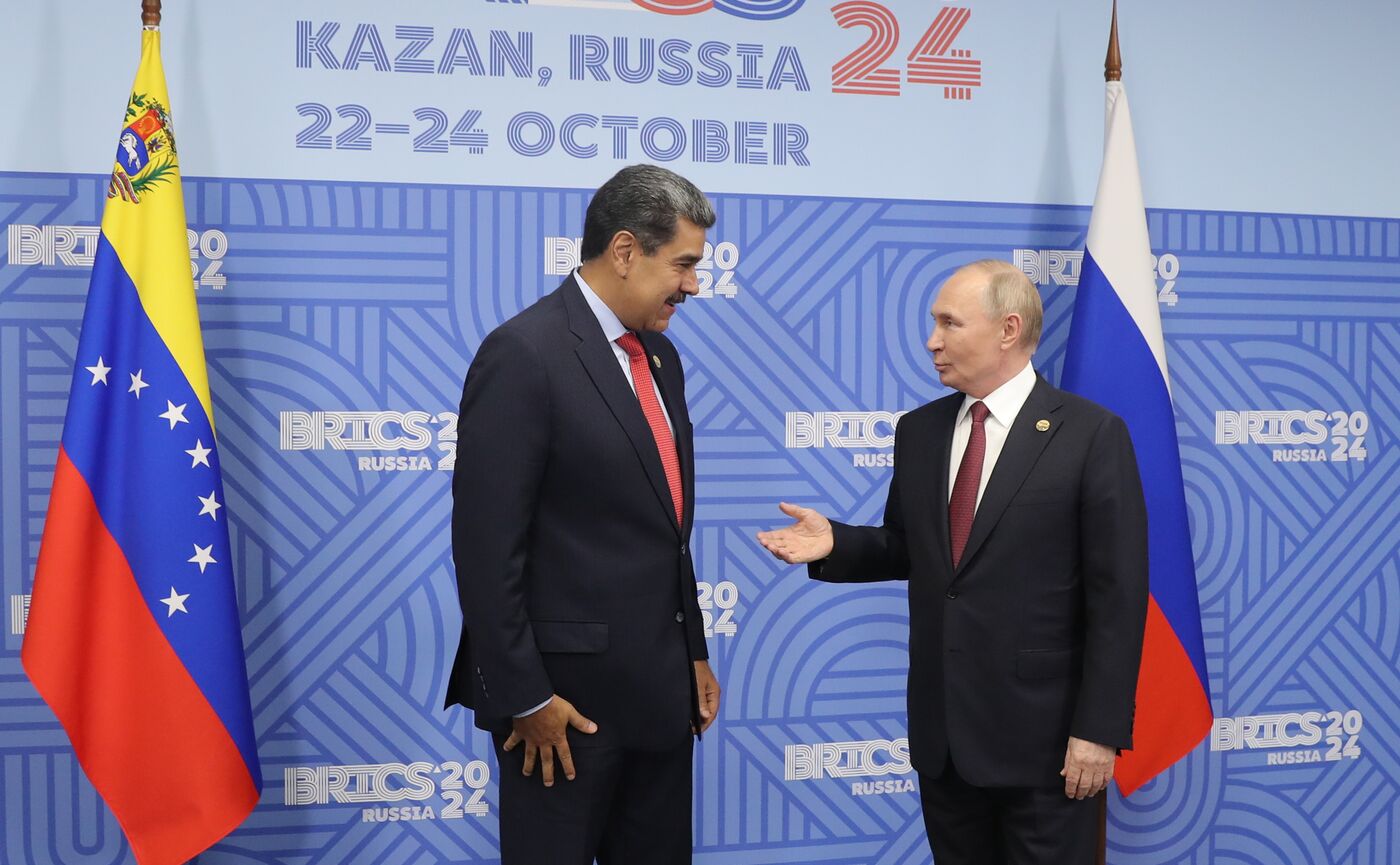 16th BRICS Summit. President of Russia Vladimir Putin meets with President of Venezuela Nicolas Maduro