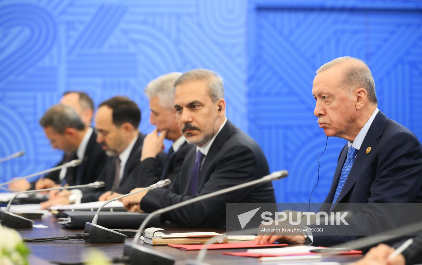 16th BRICS Summit. President of Russia Vladimir Putin meets with President of Turkiye Recep Tayyip Erdogan