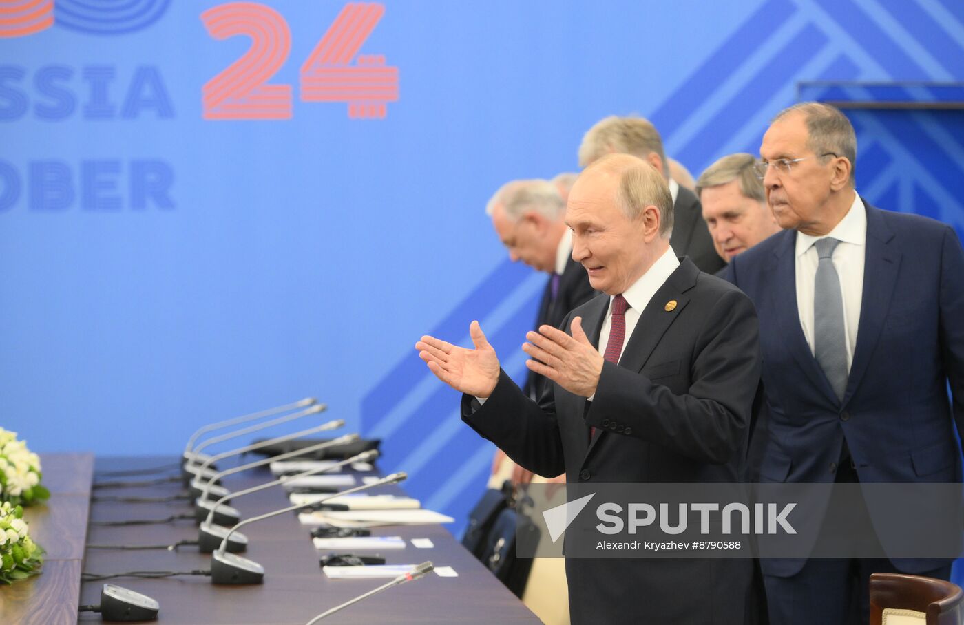 16th BRICS Summit. President of Russia Vladimir Putin meets with President of Venezuela Nicolas Maduro