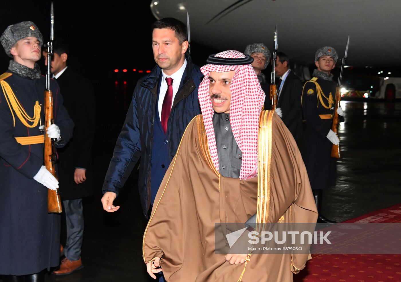 16th BRICS Summit. Foreign Minister of Saudi Arabia Faisal bin Farhan Al Saud arrives in Kazan