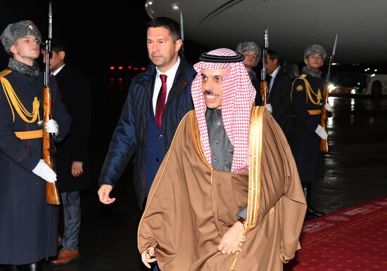 16th BRICS Summit. Foreign Minister of Saudi Arabia Faisal bin Farhan Al Saud arrives in Kazan
