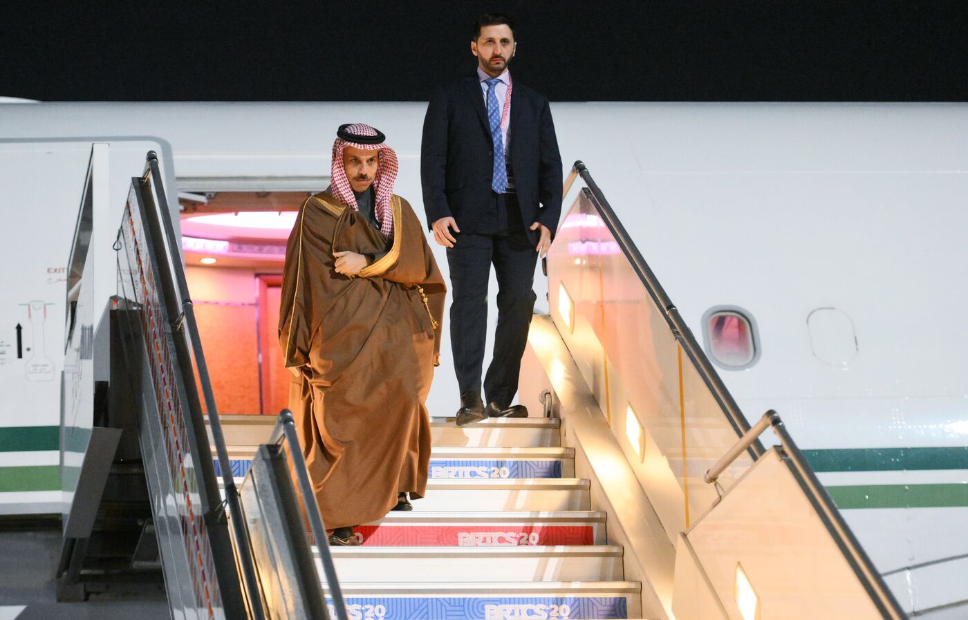 16th BRICS Summit. Foreign Minister of Saudi Arabia Faisal bin Farhan Al Saud arrives in Kazan