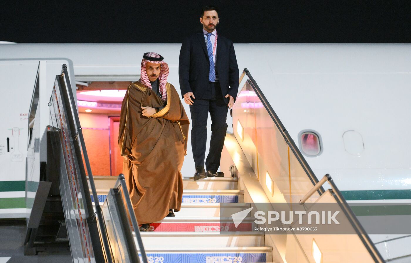 16th BRICS Summit. Foreign Minister of Saudi Arabia Faisal bin Farhan Al Saud arrives in Kazan