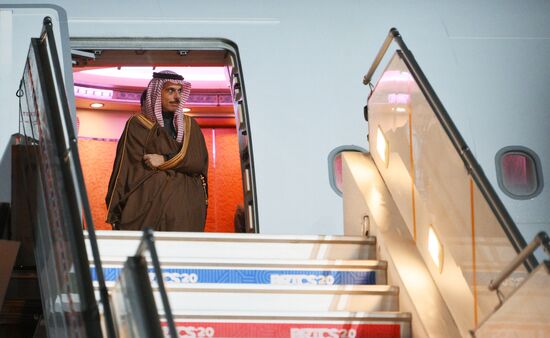 16th BRICS Summit. Foreign Minister of Saudi Arabia Faisal bin Farhan Al Saud arrives in Kazan