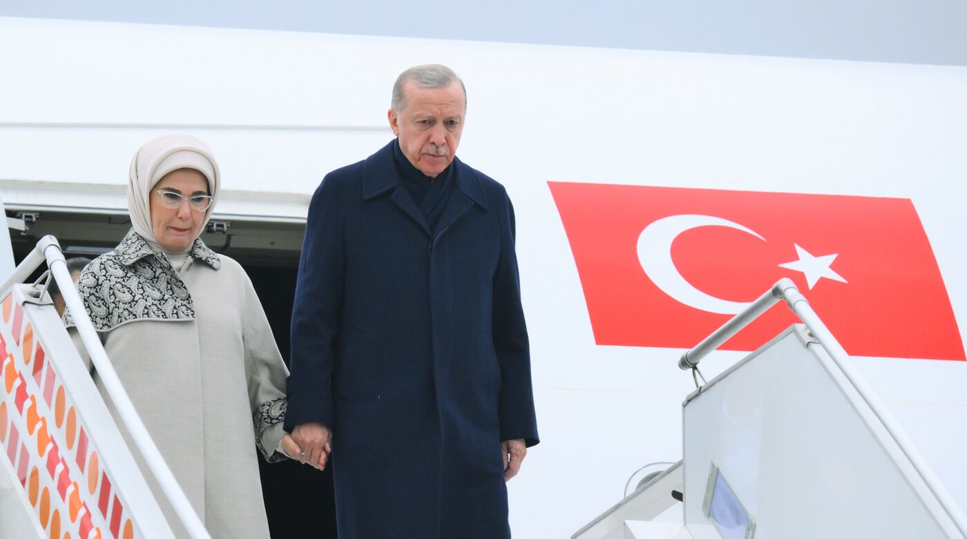 16th BRICS Summit. President of Turkiye Recep Tayyip Erdogan arrives in Kazan