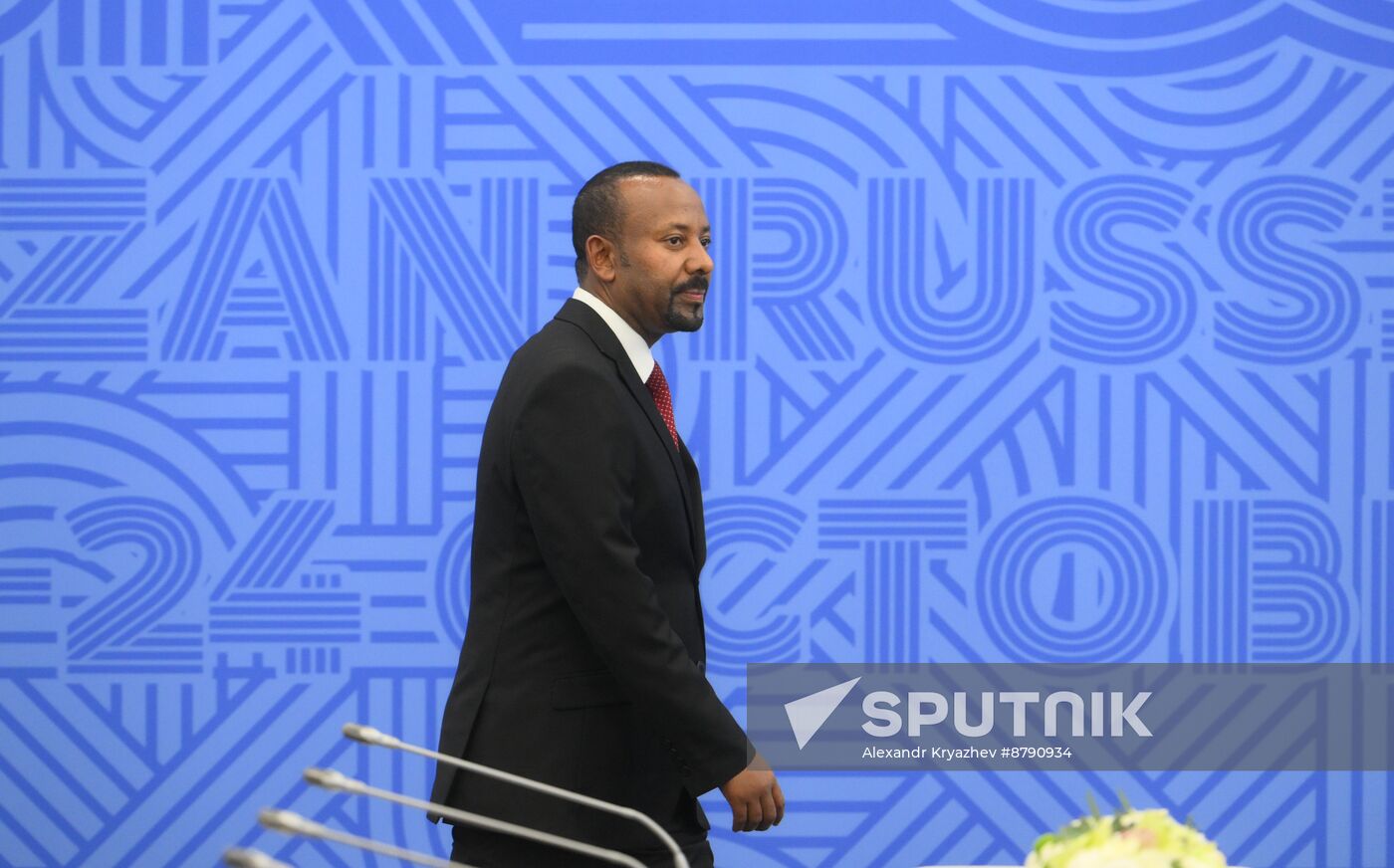 16th BRICS Summit. President of Russia Vladimir Putin meets with Prime Minister of Ethiopia Abiy Ahmed