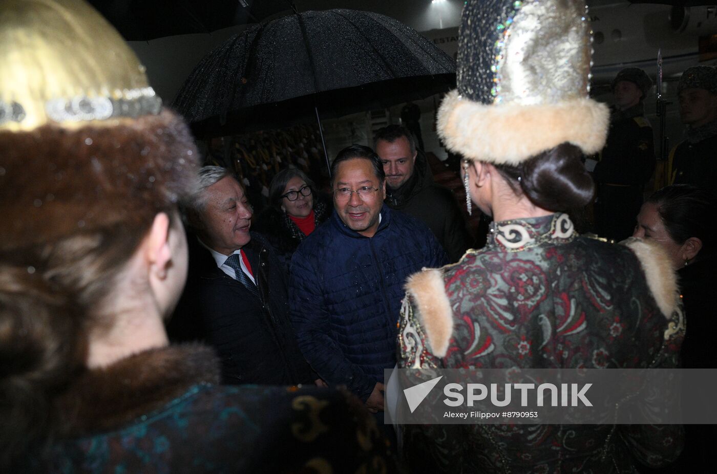 16th BRICS Summit. President of Bolivia Luis Alberto Arce Catacora arrives in Kazan