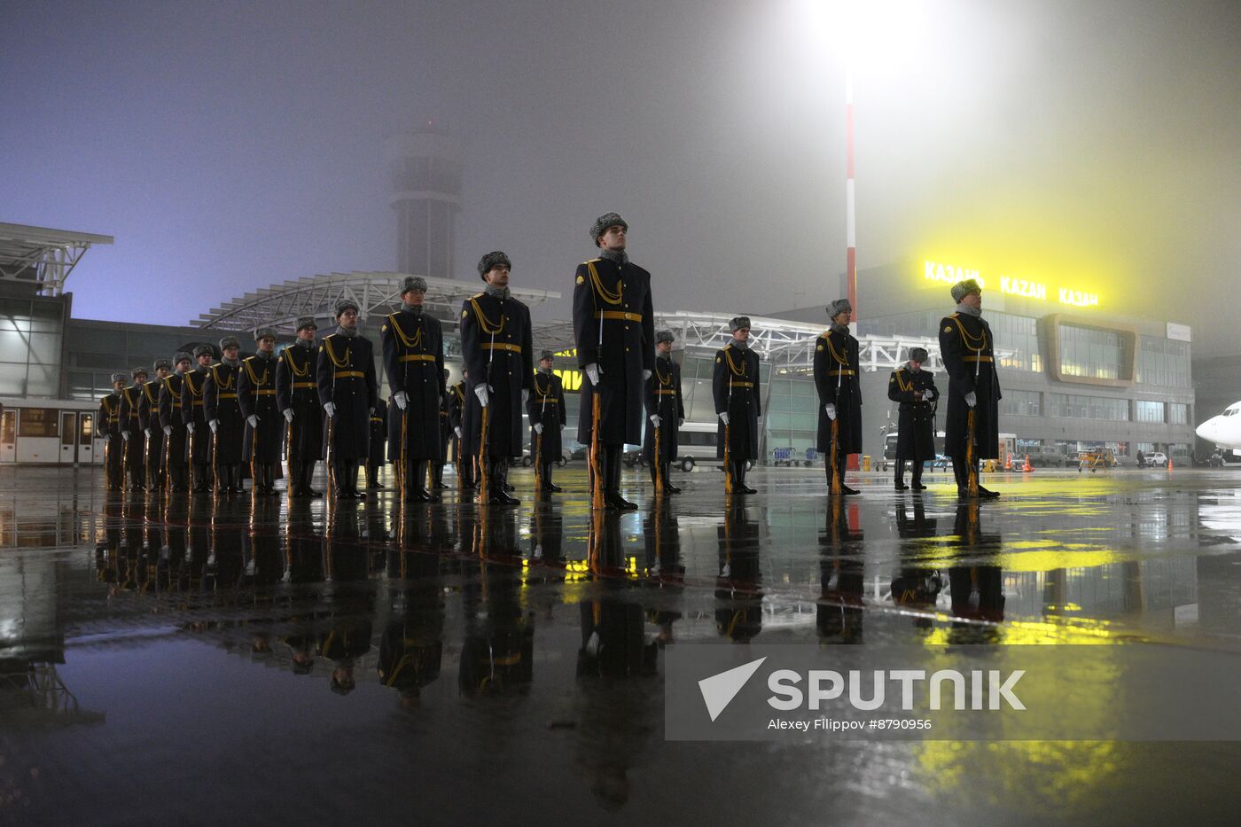 16th BRICS Summit. President of Bolivia Luis Alberto Arce Catacora arrives in Kazan