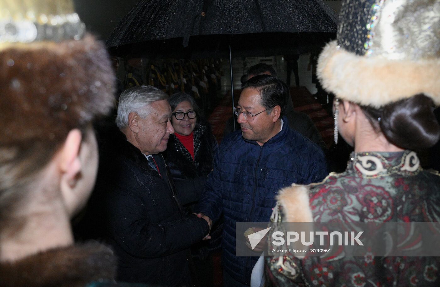 16th BRICS Summit. President of Bolivia Luis Alberto Arce Catacora arrives in Kazan