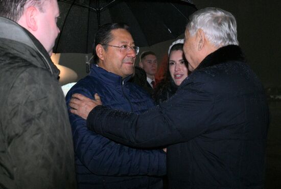 16th BRICS Summit. President of Bolivia Luis Alberto Arce Catacora arrives in Kazan