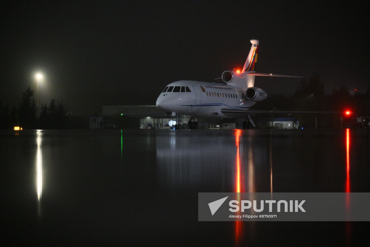 16th BRICS Summit. President of Bolivia Luis Alberto Arce Catacora arrives in Kazan