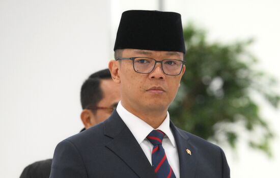 Foreign Minister of Indonesia Sugiono during the arrival of head of delegations at Kazan Expo to attend the 16th BRICS summit. Location: Russia, Republic of Tatarstan, Kazan. Author: Maksim Bogodvid. 16th BRICS summit. Arrival of participants in Outreach/BRICS Plus meeting