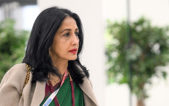 Secretary to the Ministry of Foreign Affairs of Sri Lanka Aruni Wijewardane during the arrival of delegations at Kazan Expo to attend the 16th BRICS summit. Location: Russia, Republic of Tatarstan, Kazan. Author: Maksim Bogodvid. 16th BRICS summit. Arrival of participants in Outreach/BRICS Plus meeting