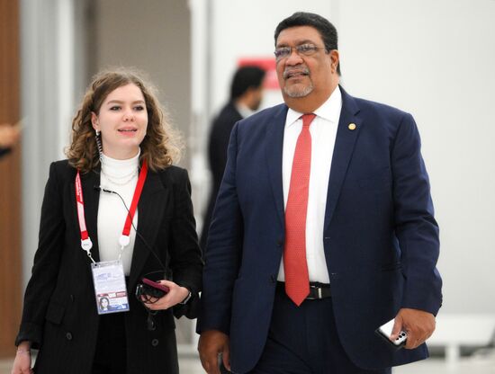 Foreign Minister of Nicaragua Valdrack Jaentschke during the arrival of delegations at Kazan Expo to attend the 16th BRICS summit. Location: Russia, Republic of Tatarstan, Kazan. Author: Maksim Bogodvid. 16th BRICS summit. Arrival of participants in Outreach/BRICS Plus meeting
