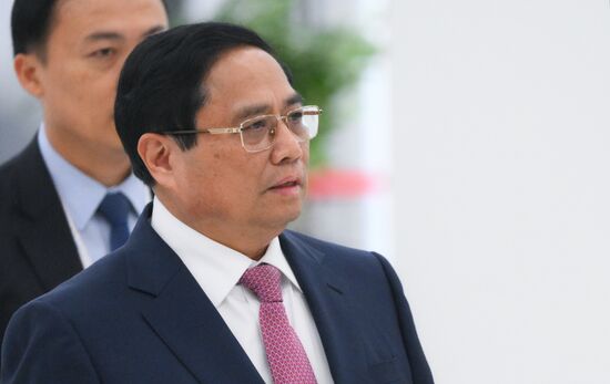 Prime Minister of Vietnam Pham Minh Chinh during the arrival of heads of delegation at Kazan Expo to attend the 16th BRICS summit. Location: Russia, Republic of Tatarstan, Kazan. Author: Maksim Bogodvid. 16th BRICS summit. Arrival of participants in Outreach/BRICS Plus meeting