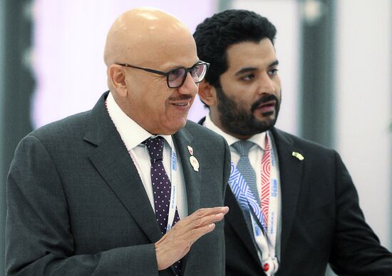 Foreign Minister of Bahrain Abdullatif bin Rashid Alzayani during the arrival of delegations at Kazan Expo to attend the 16th BRICS summit. Location: Russia, Republic of Tatarstan, Kazan. Author: Maksim Bogodvid. 16th BRICS summit. Arrival of participants in Outreach/BRICS Plus meeting